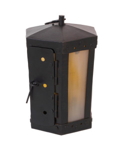 Lampe avec fenêtres en corne, faite à la main (20 cm.) 2