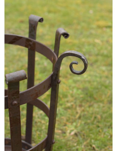 Petit panier à feu, forgé à la main (41 cm.) 2