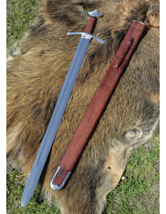 Épée médiévale de chevalier avec fourreau (96,5 cm.)