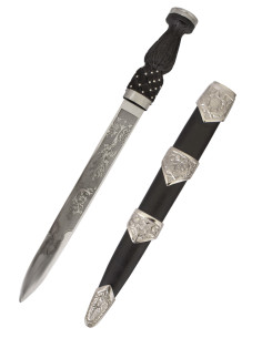 Poignard écossais avec gravures sur la lame (45 cm.) 2