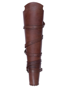 Carquois en cuir marron, avec sangle arrière (64 cm.) 2