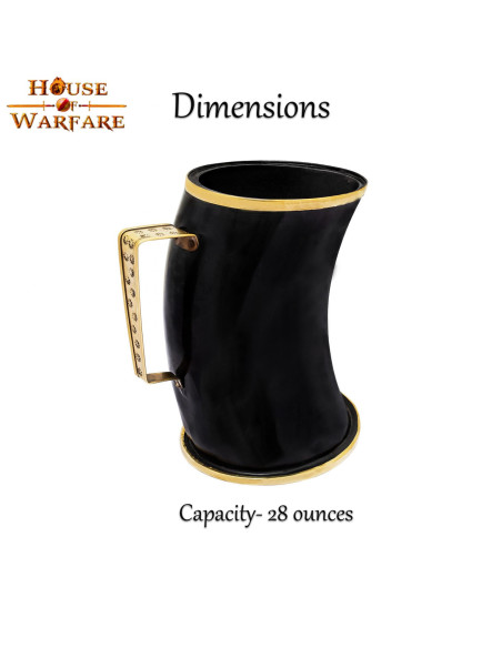 Cruche médiévale en corne de corne...