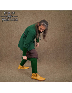 Winingas torsadées vikings en laine - vertes