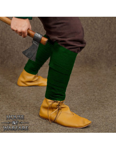 Winingas torsadées vikings en laine - vertes 2