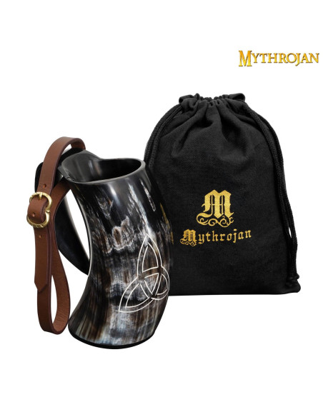 Pichet celtique Triquetra en corne de...