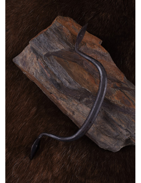 Poignée médiévale en fer forgé (16,5...