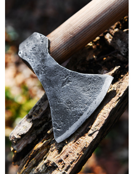 Hache viking en acier forgé à la...