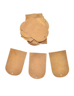 Ensemble de 25 plaques en laiton pour armure lamellaire...