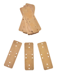Ensemble de 25 plaques en laiton pour armure lamellaire...