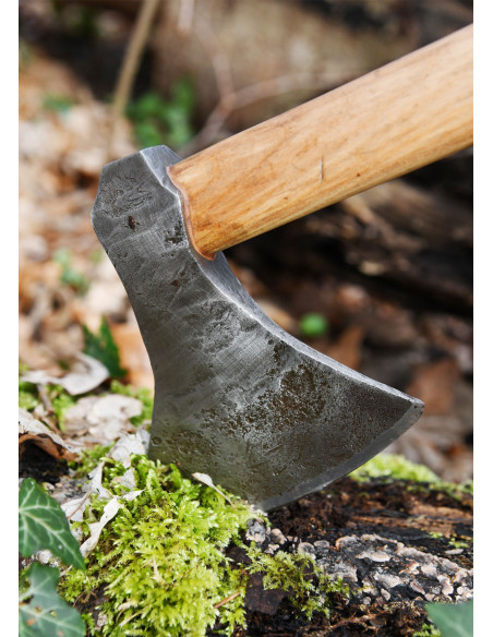 Hache viking en acier forgé à la...