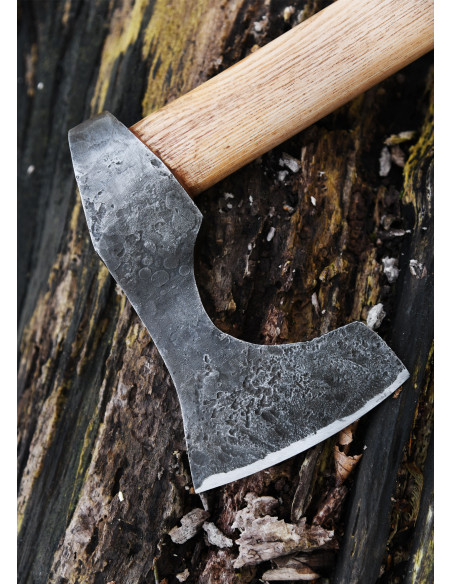 Hache viking en acier forgé à la...