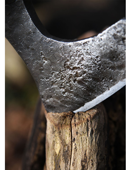 Hache viking en acier forgé à la...