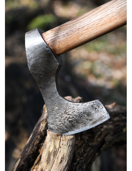 Hache viking en acier forgé à la...