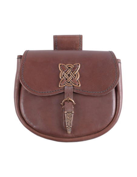 Sac en cuir médiéval celtique (15 x...