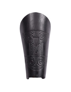 Bracelets en cuir viking Marteau de Thor (Paire)