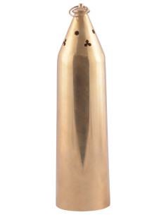 Lanterne médiévale en laiton avec fenêtres en corne (31 cm.) 2