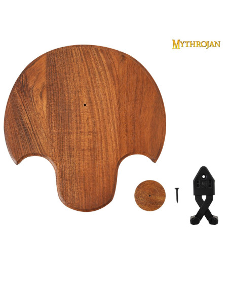 Support, bois et métal, crénelé pour...