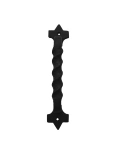 Longue poignée de porte médiévale en fer forgé 2