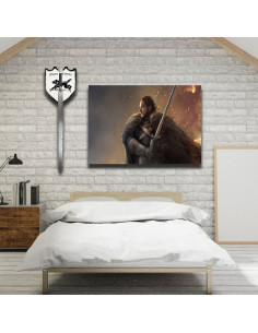 Pack bannière et épée Jon Snow, Game of Thrones 2