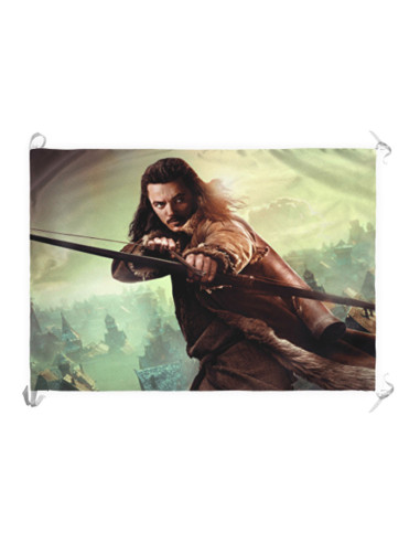 Bannière-Drapeau de Bard I - L'Archer, Le Hobbit
 Matériel-Satin