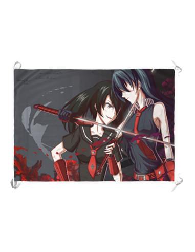 Bannière-drapeau One Cut Killer: Murasame, Night Raid, d'Akame Ga Kill
 Matériel-Satin