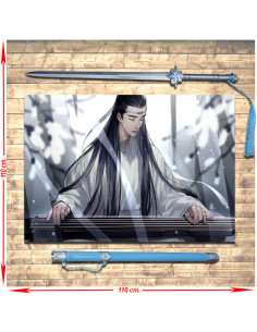 Pack de bannières + épée Lan Wangji de Mo Dao Zu Shi