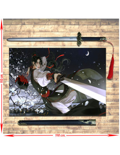 Pack Bannière + Épée Wei Wuxian de Mo Dao Zu Shi