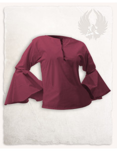 Chemisier médiéval femme Felice - Couleur Bordeaux