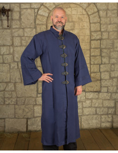 Tunique Obéron pour magiciens et clercs en coton - bleu