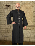 Robe Oberon pour magiciens et clercs en coton - noir