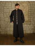 Robe Oberon pour magiciens et clercs en coton - noir