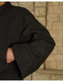 Robe Oberon pour magiciens et clercs en coton - noir