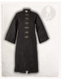 Robe Oberon pour magiciens et clercs en coton - noir