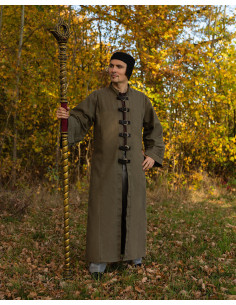 Tunique Obéron pour magiciens et clercs en coton - Olive