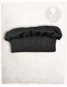 Béret médiéval italien Armin - noir