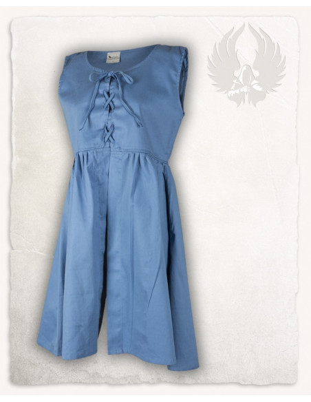 Surcot médiéval Clara en bleu