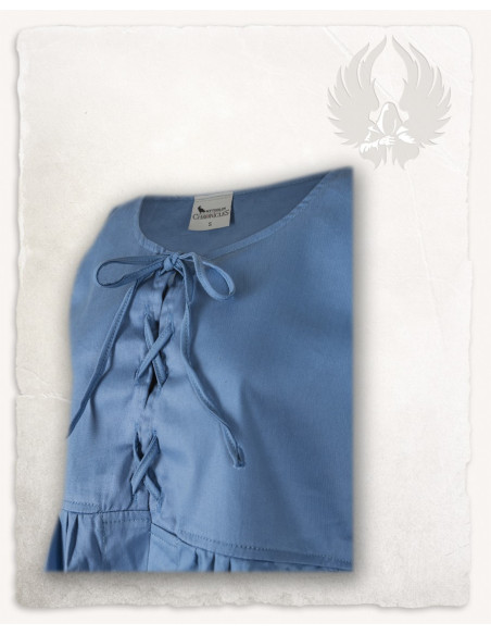 Surcot médiéval Clara en bleu