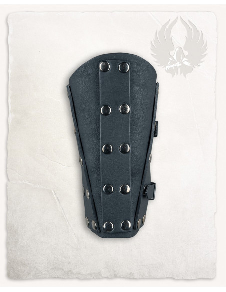 Erend Brassards Médiévaux en cuir - noir