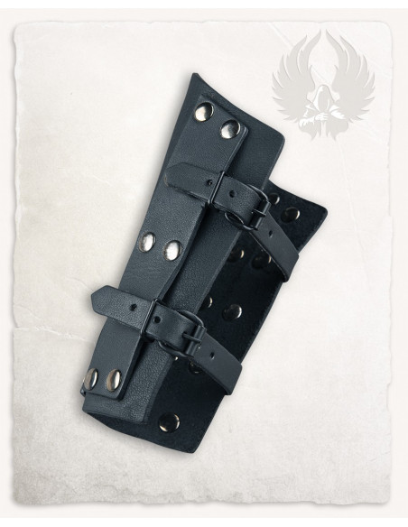Erend Brassards Médiévaux en cuir - noir