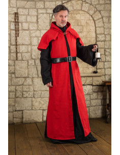 Manteau pèlerins et sorciers modèle Abraxas (coton rouge)