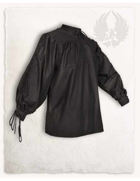 Chemise médiévale noire à nouer...