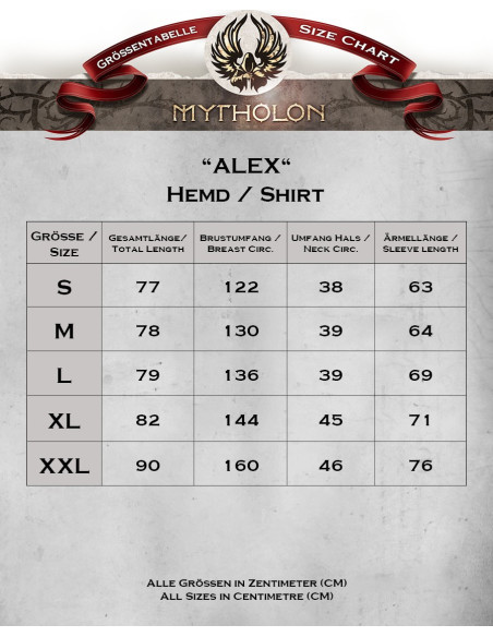 Chemise médiévale crème avec liens...