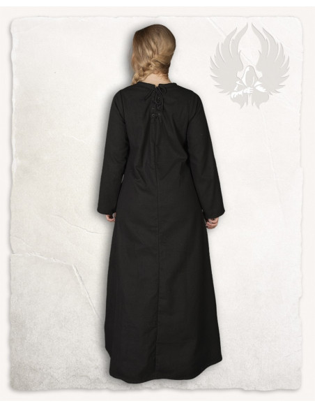 Tunique médiévale noire modèle Alina,...