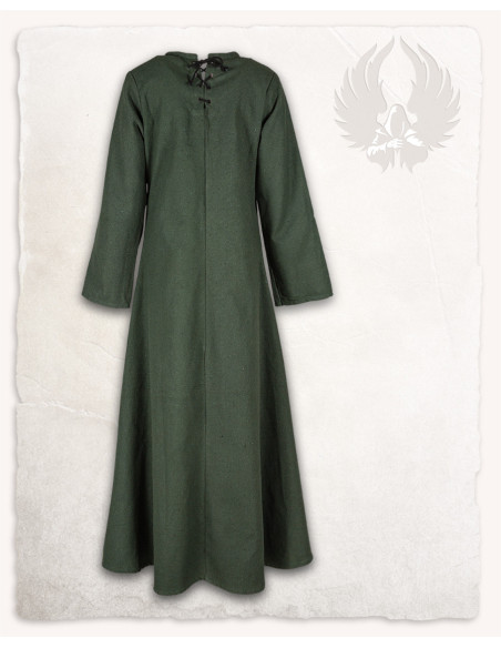 Tunique médiévale verte modèle Alina,...