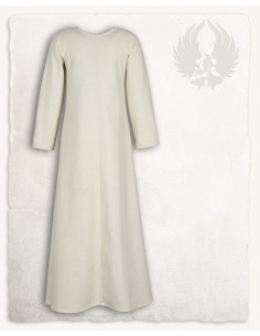 Tunique médiévale crème modèle Alina, en coton