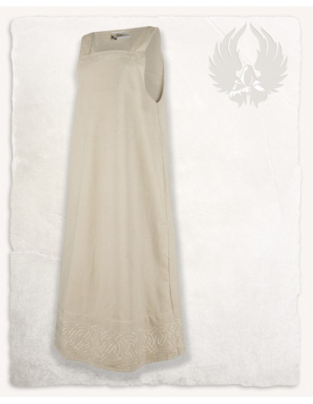 Robe tablier viking modèle Alva, crème