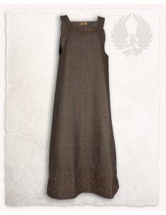 Tablier de robe viking modèle Alva Fishbone, marron