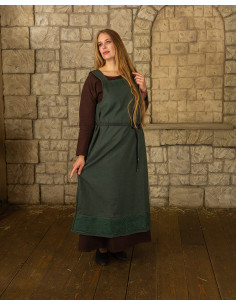 Robe tablier viking modèle Alva, vert
