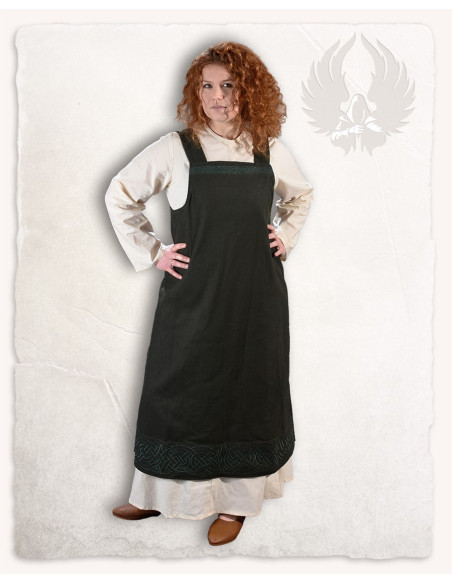Robe tablier viking modèle Alva, vert