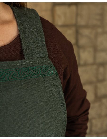 Robe tablier viking modèle Alva, vert